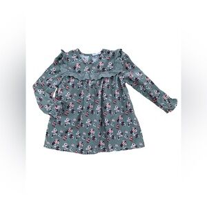 Deux Par Deux Size 5 Corduroy Flower Print Dress